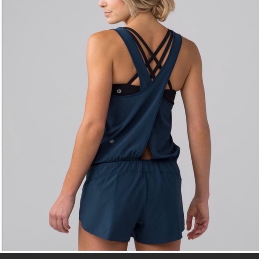Lululemon open back romper